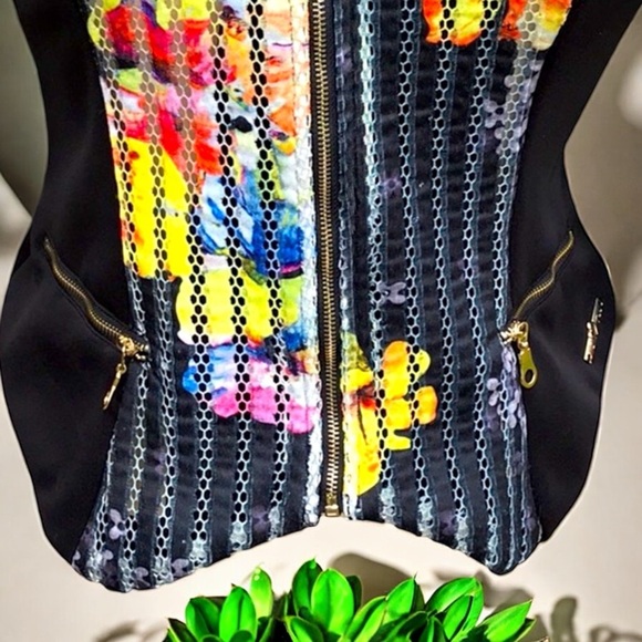 IToo Fashion Floral Mesh Blazer - Picture 8 of 14